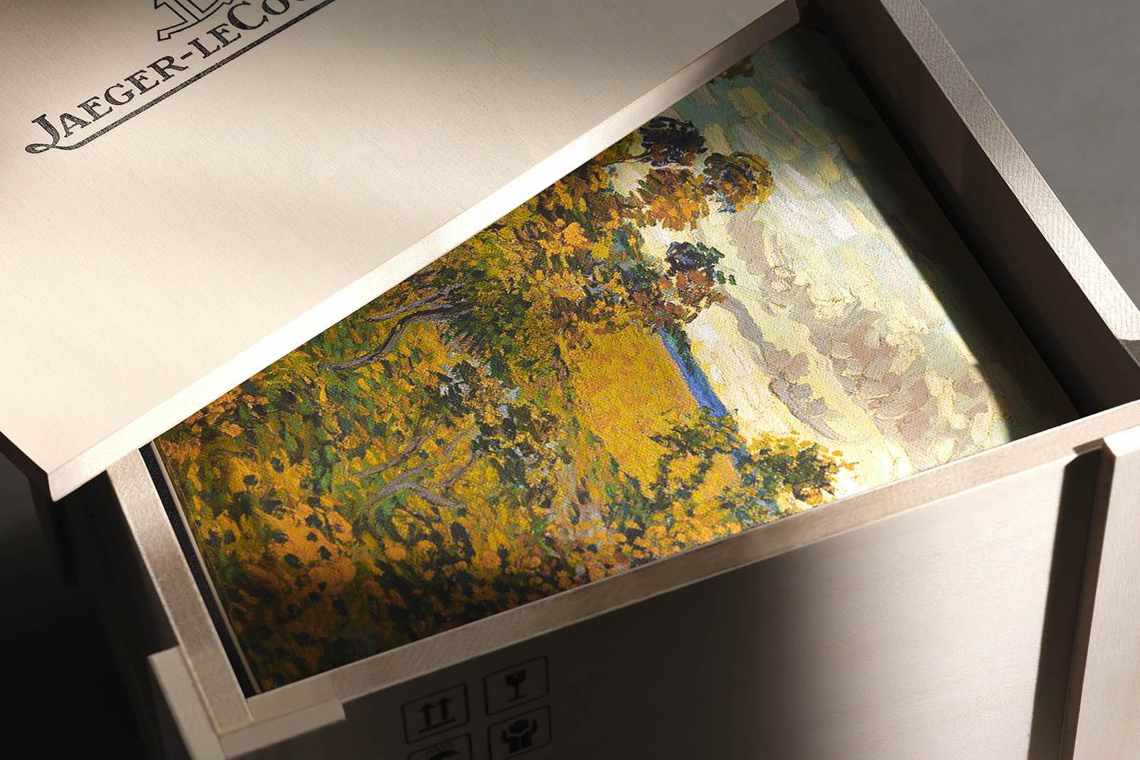  ‘Sunset at Montmajour’ by Vincent Van Gogh (1888) features on one of the Jaeger-LeCoultre Reverso Tribute Enamel Hidden Treasures watches