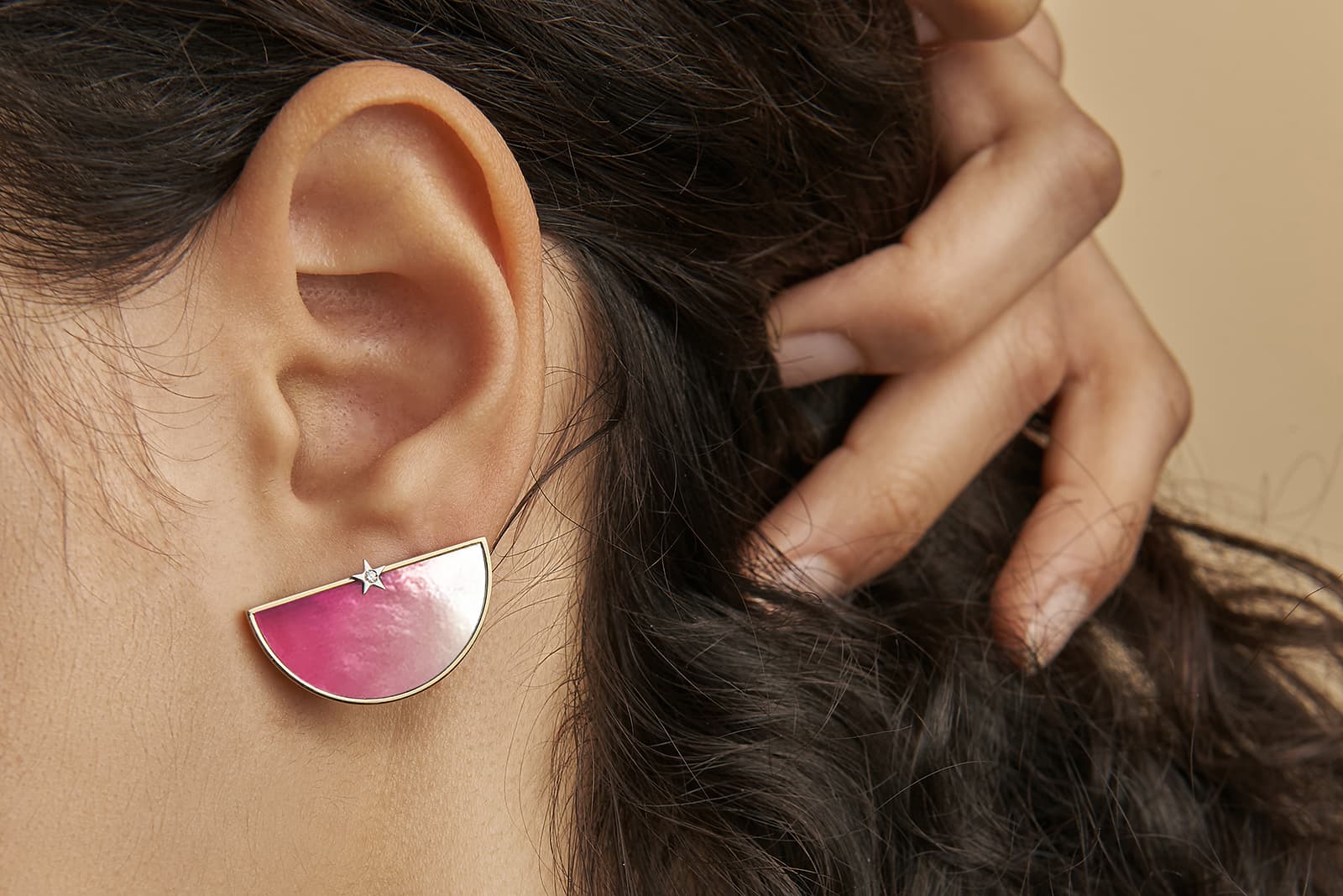  Anna Maccieri Rossi hand painted earrings 