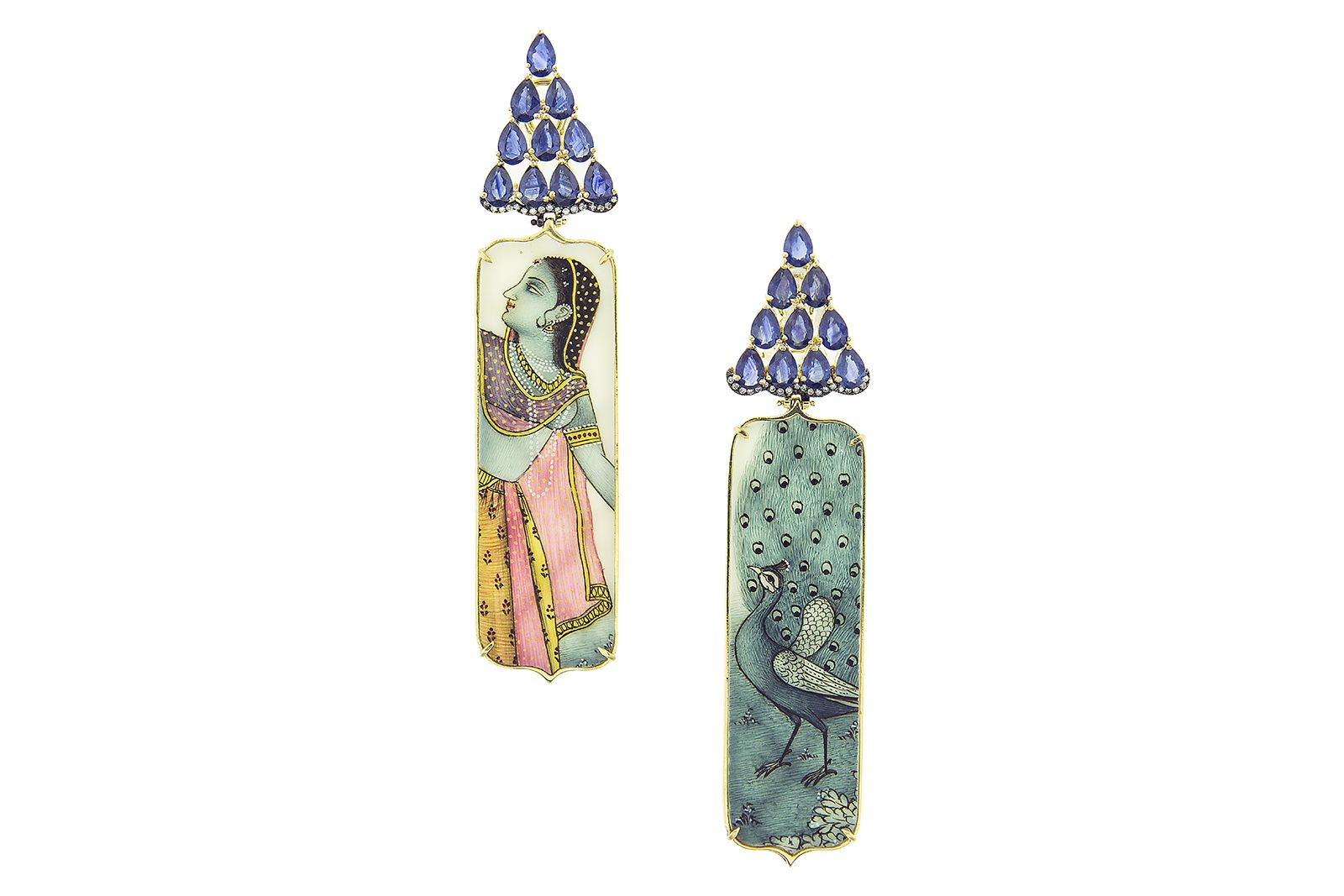  Silvia Furmanovich hand painted earrings