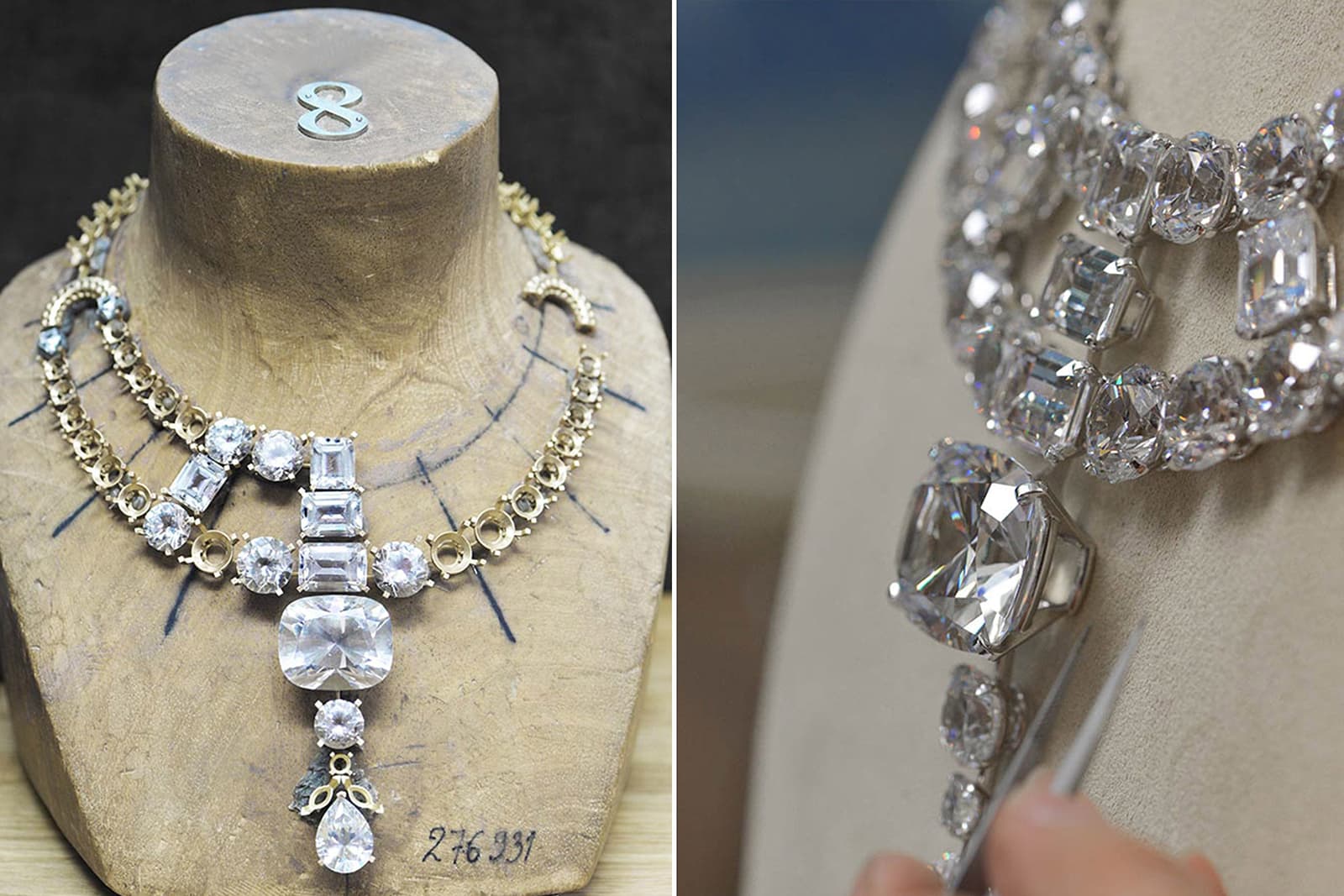  A closer look at the necklace constructed for the movie Ocean's 8, which follows a group of female jewel thieves