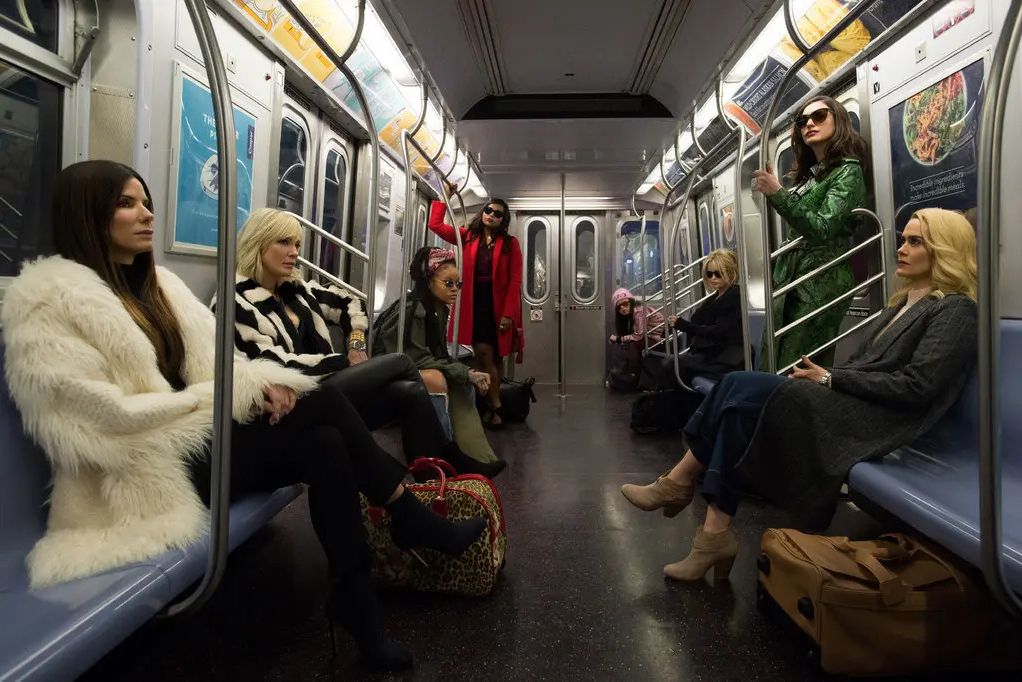 The movie Ocean's 8 by Warner Bros. Pictures (2018) centred on a glamorous gang of thieves stealing priceless high jewellery