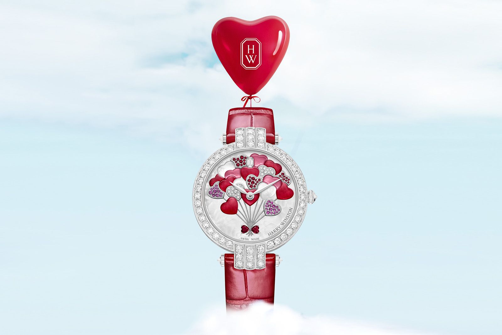 Harry Winston Premier Valentine’s Flying Hearts Automatic watch