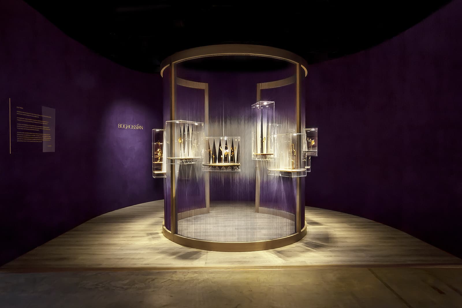  Ac Boghossian installation in its signature purple shade