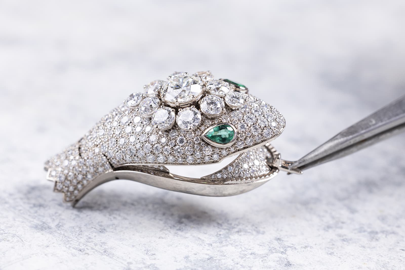 The delicate process of crafting the Bulgari Serpenti Misteriosi High Jewellery watch