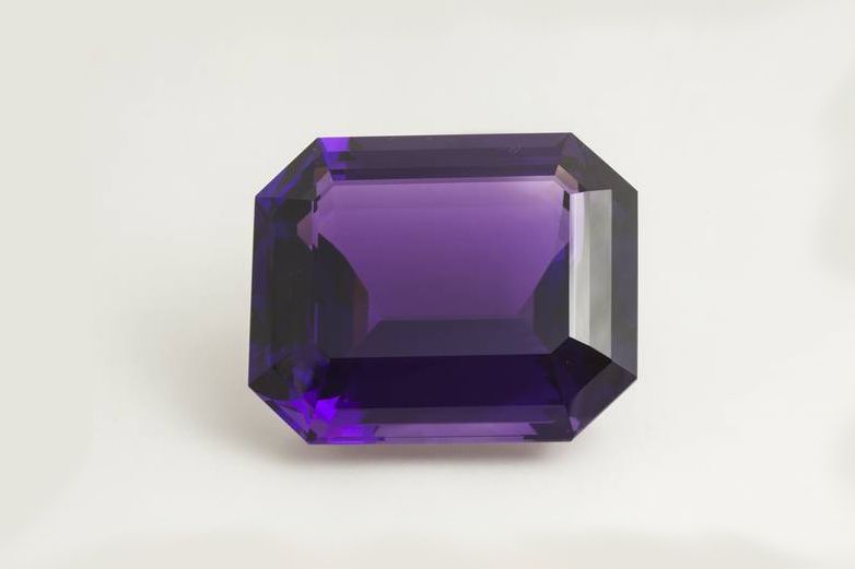 The largest cut amethyst weighing 401.52 carats, now on display at the Smithsonian Museum