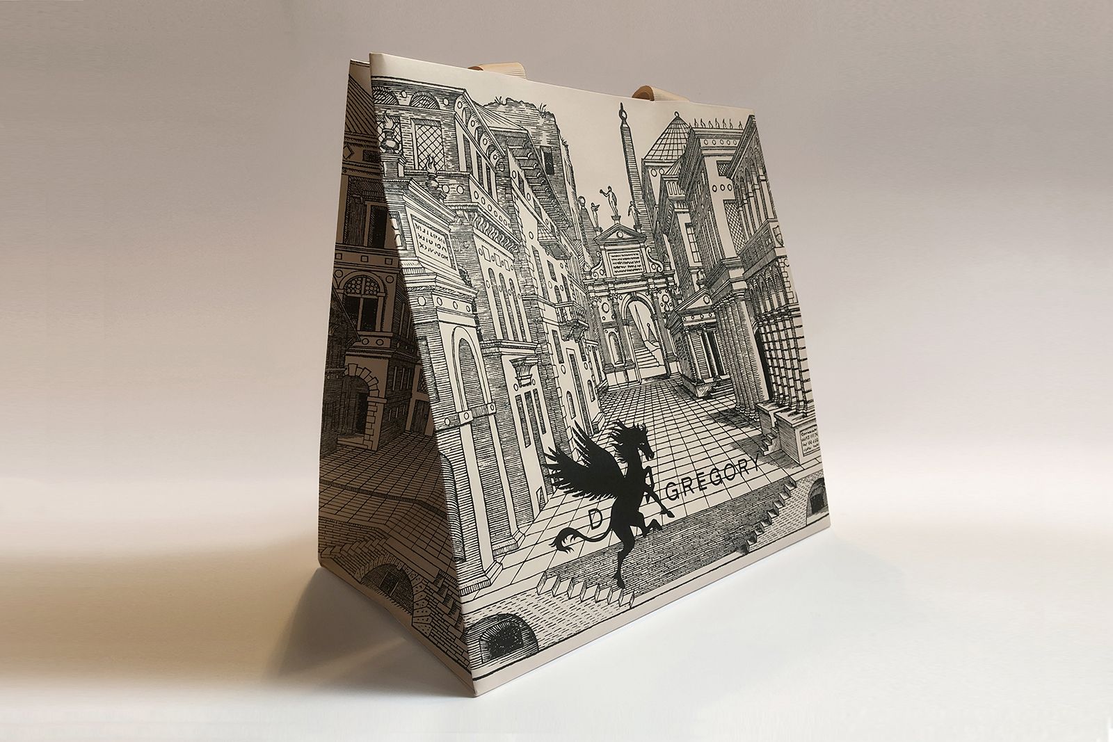  The artwork of D. GREGORY on packaging