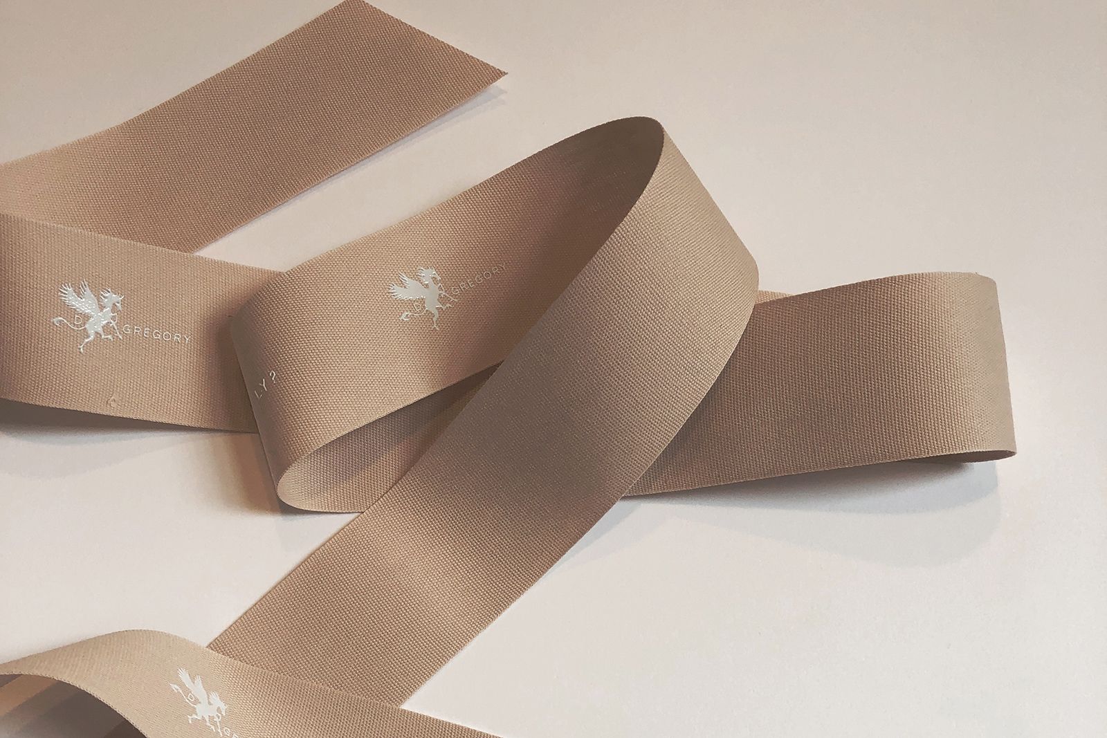  D. GREGORY ribbons adorned with lines of poetry 