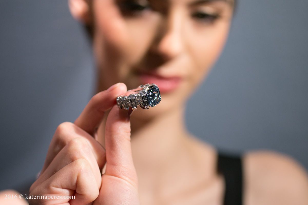  The 8.01 carat Sky Blue Diamond was sold by Sotheby’s Geneva in 2016