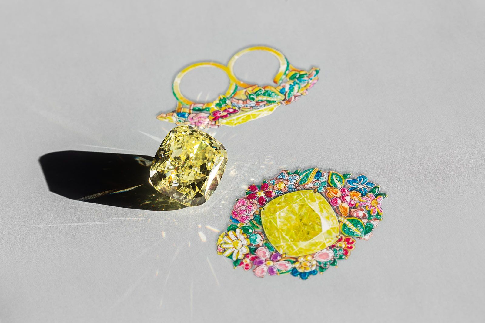  Victoire de Castellane has planned a two finger ring to house the Dior Le Montaigne diamond