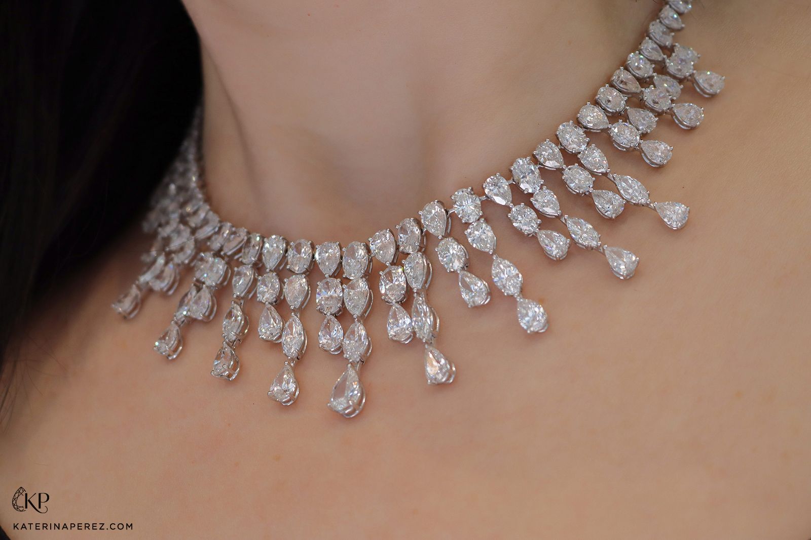  A closer look at a fancy-cut diamond necklace by Yataghan