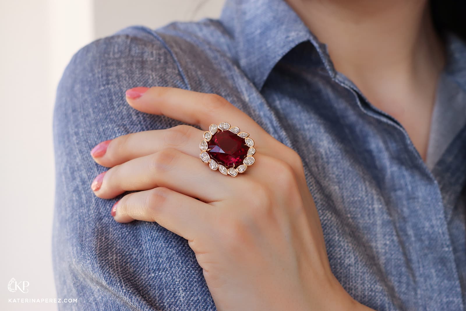  A coloured gemstone and diamond cocktail ring by Atelier Pino Spitaleri