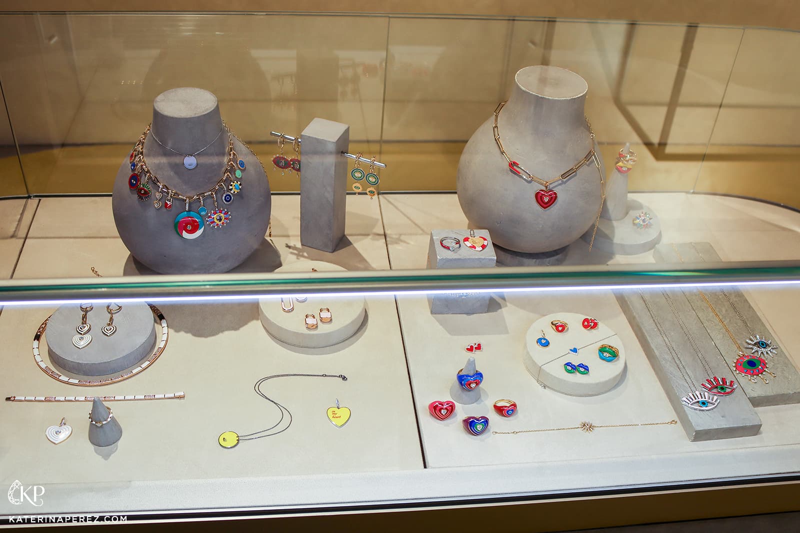  A display of jewellery pieces by Rock by GS