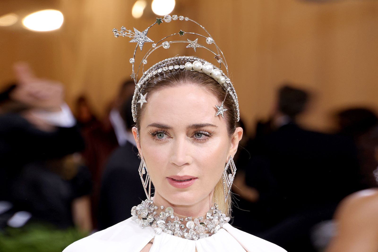 Emily Blunt wears Messika jewellery at the Met Gala 2021