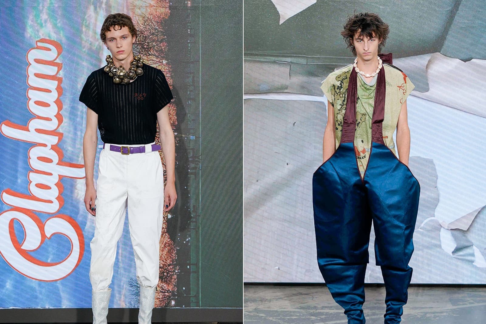  Men's jewellery on the catwalk at Vivienne Westwood for SS22