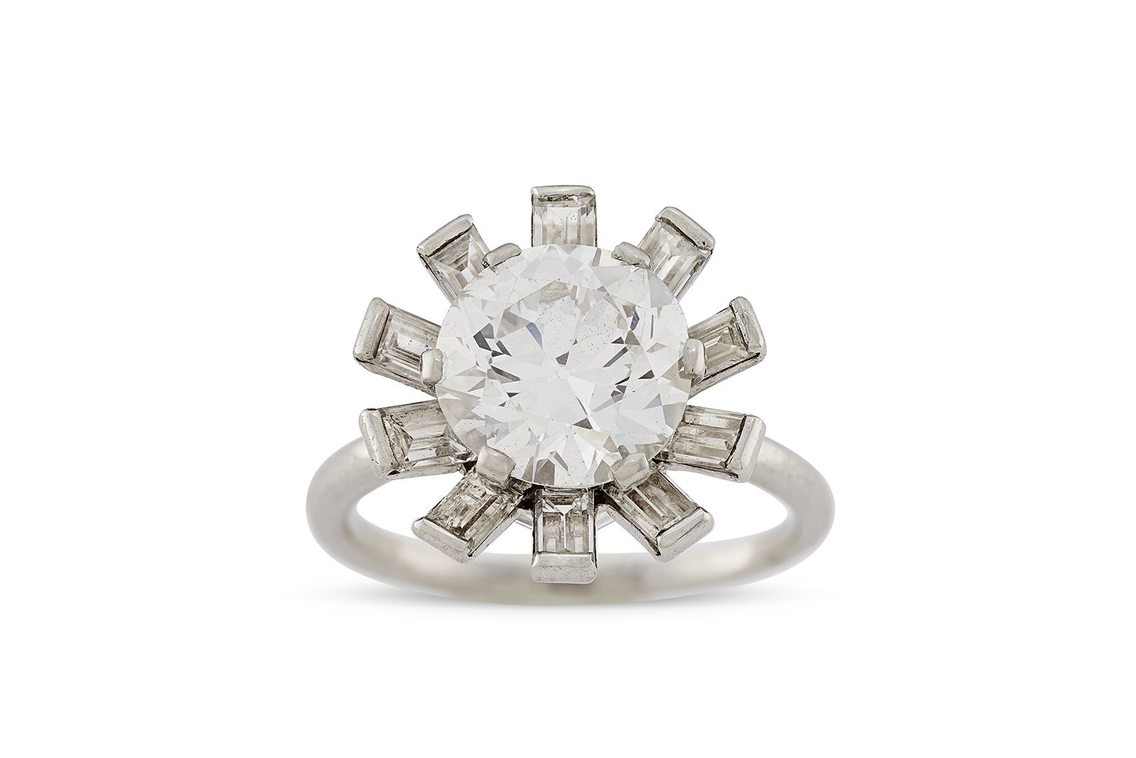  A Cartier ring with diamonds in platinum, circa 1940