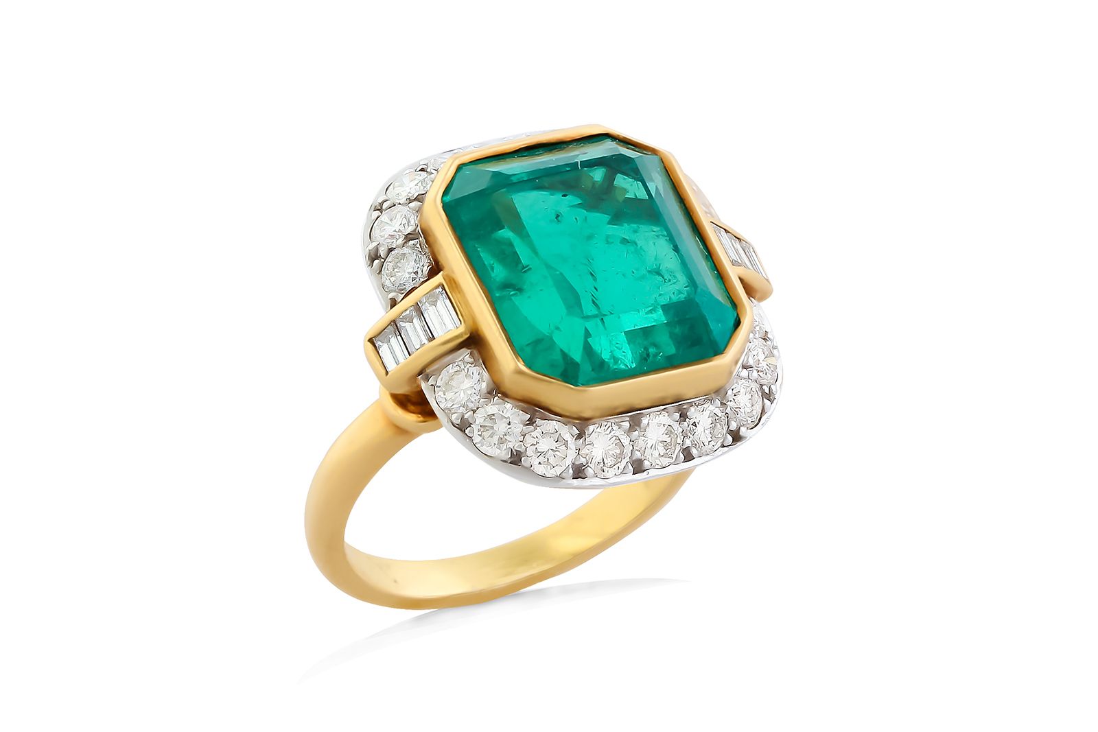  A 7.20 carat emerald and diamond engagement ring from the 1960s, courtesy of Morelle Davidson 