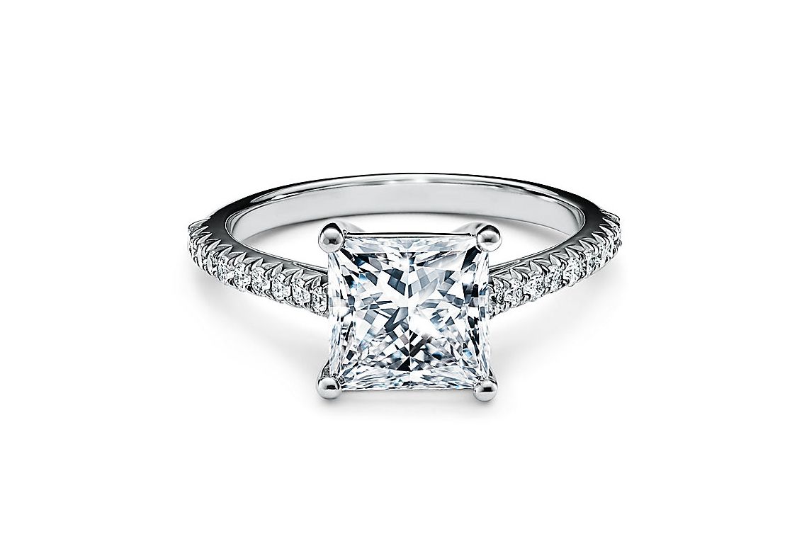  Tiffany & Co. Novo princess-cut diamond engagement ring 