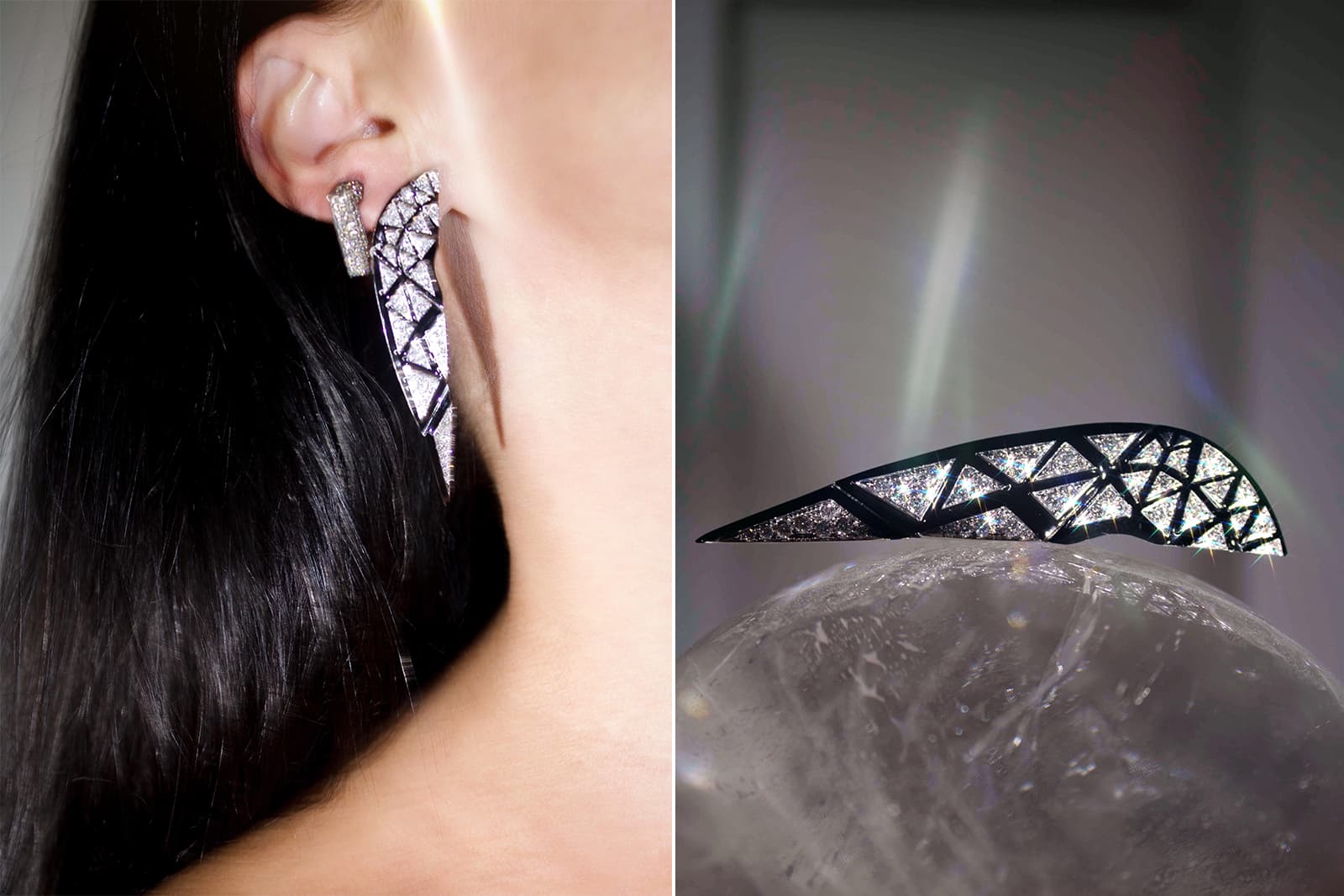  BARE by Dries Criel Sphinx earrings
