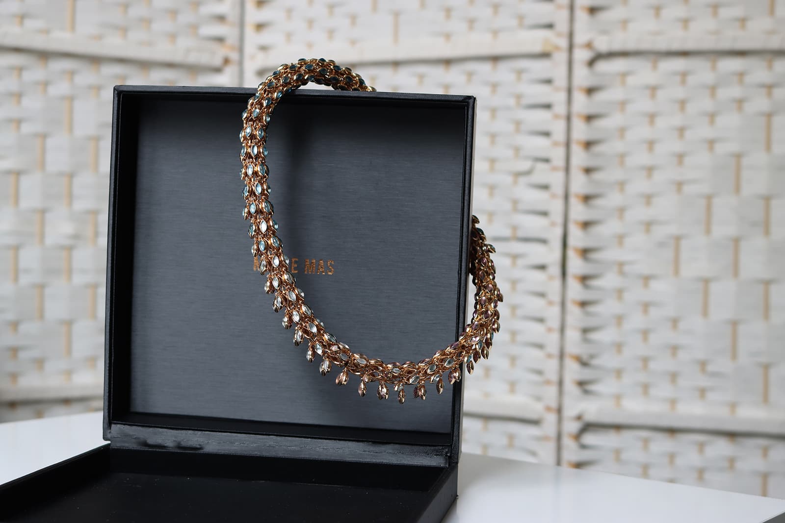  Marie Mas Swinging Choker necklace with 112 carats of gemstones 