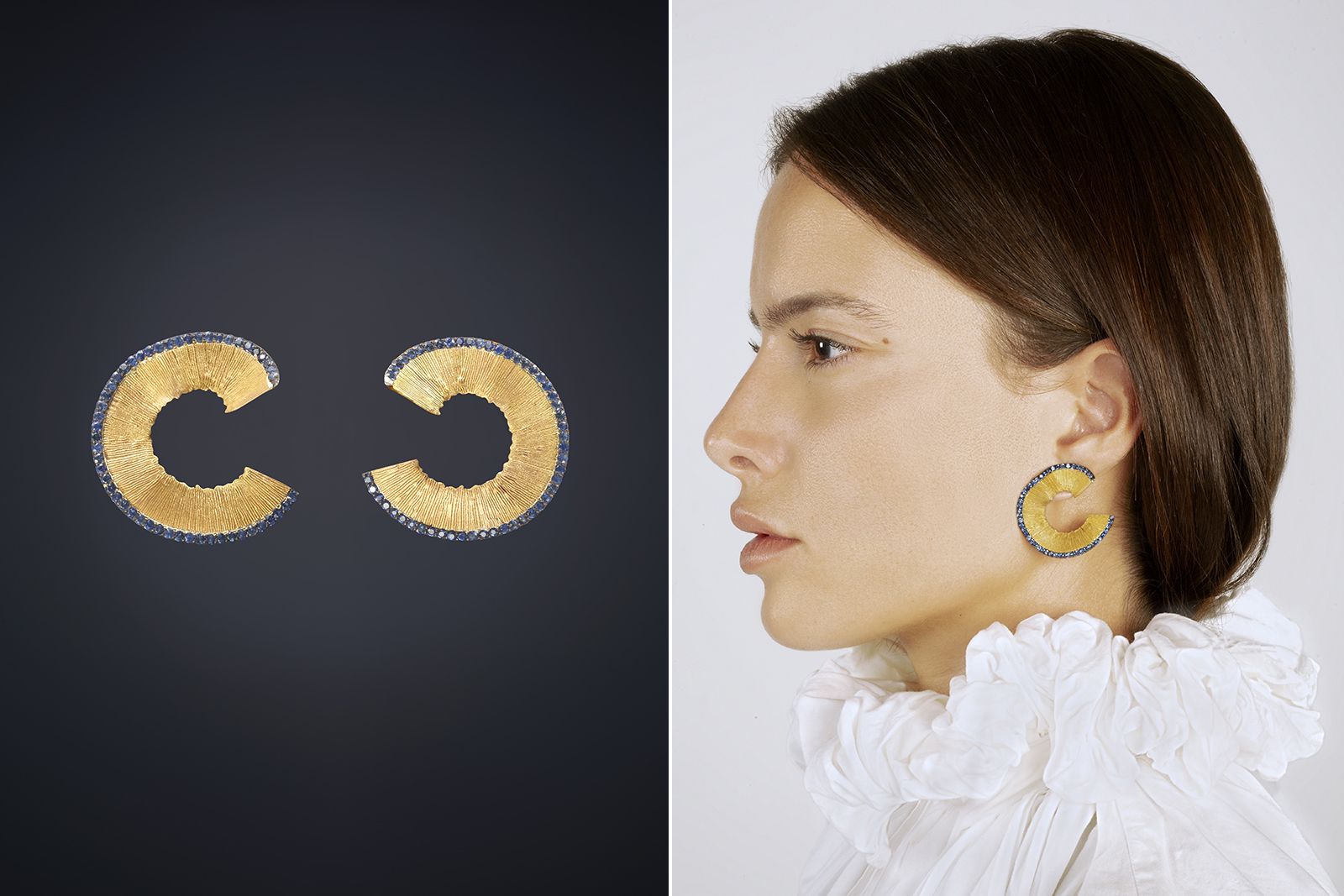  Luz Camino Pencil Shaving earrings 