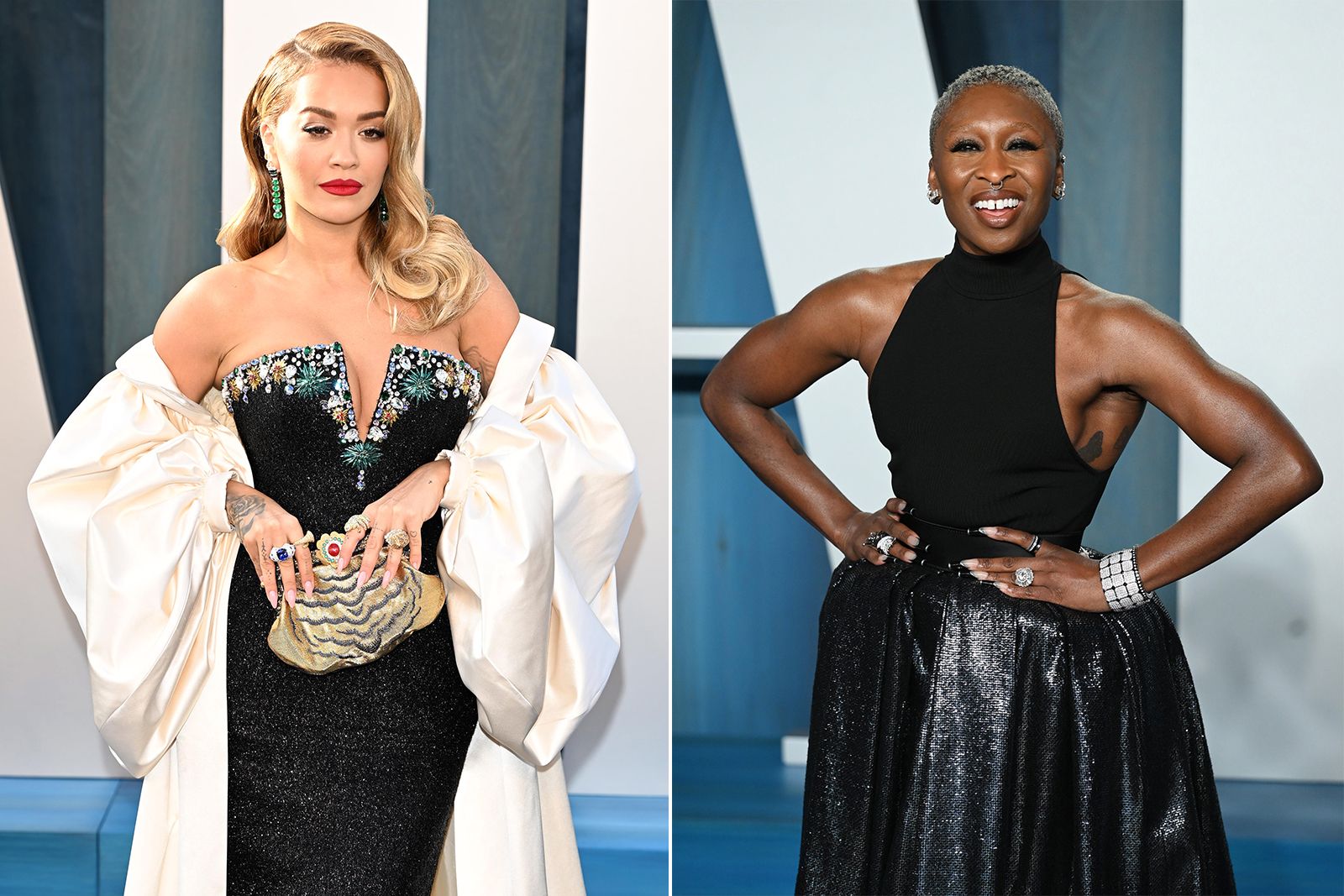  Rita Ora and Cynthia Erivo at the Vanity Fair Oscars 2022 after party in jewels by Boucheron
