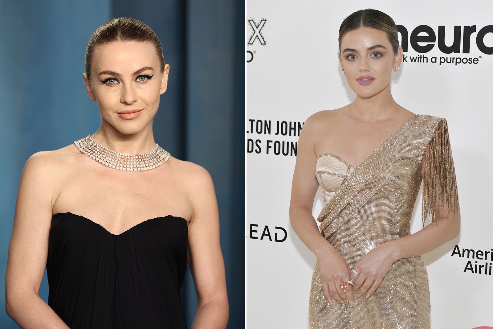  Julianne Hough and Lucy Hale at Oscars 2022 after parties in jewels by Boucheron