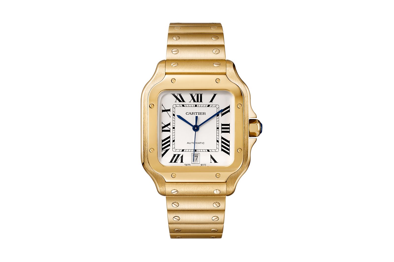  An 18k yellow gold Cartier wristwatch worn by Adrian Brody at the Academy Awards 2022