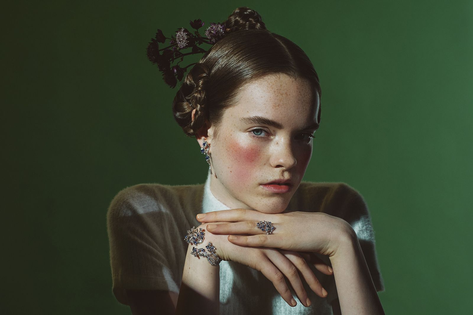  Twelve Blossoms creations from the Simone Jewels Portraits of Porcelain collection