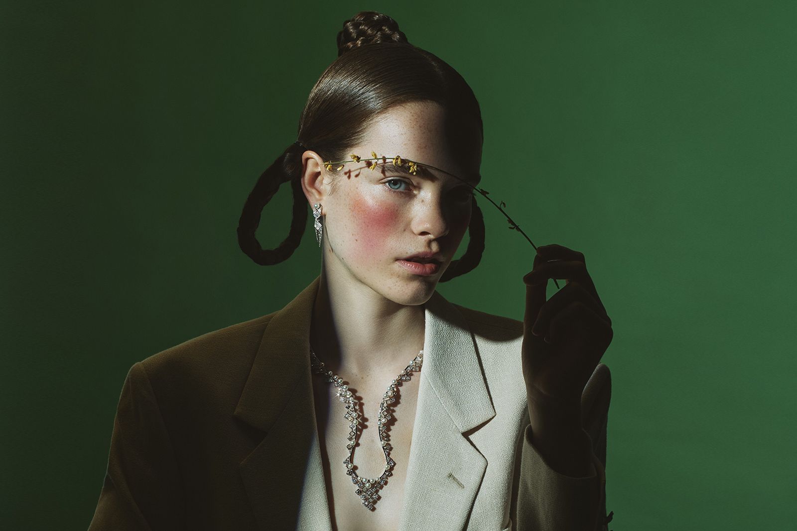 Heavenly Purity creations from the Simone Jewels Portraits of Porcelain collection