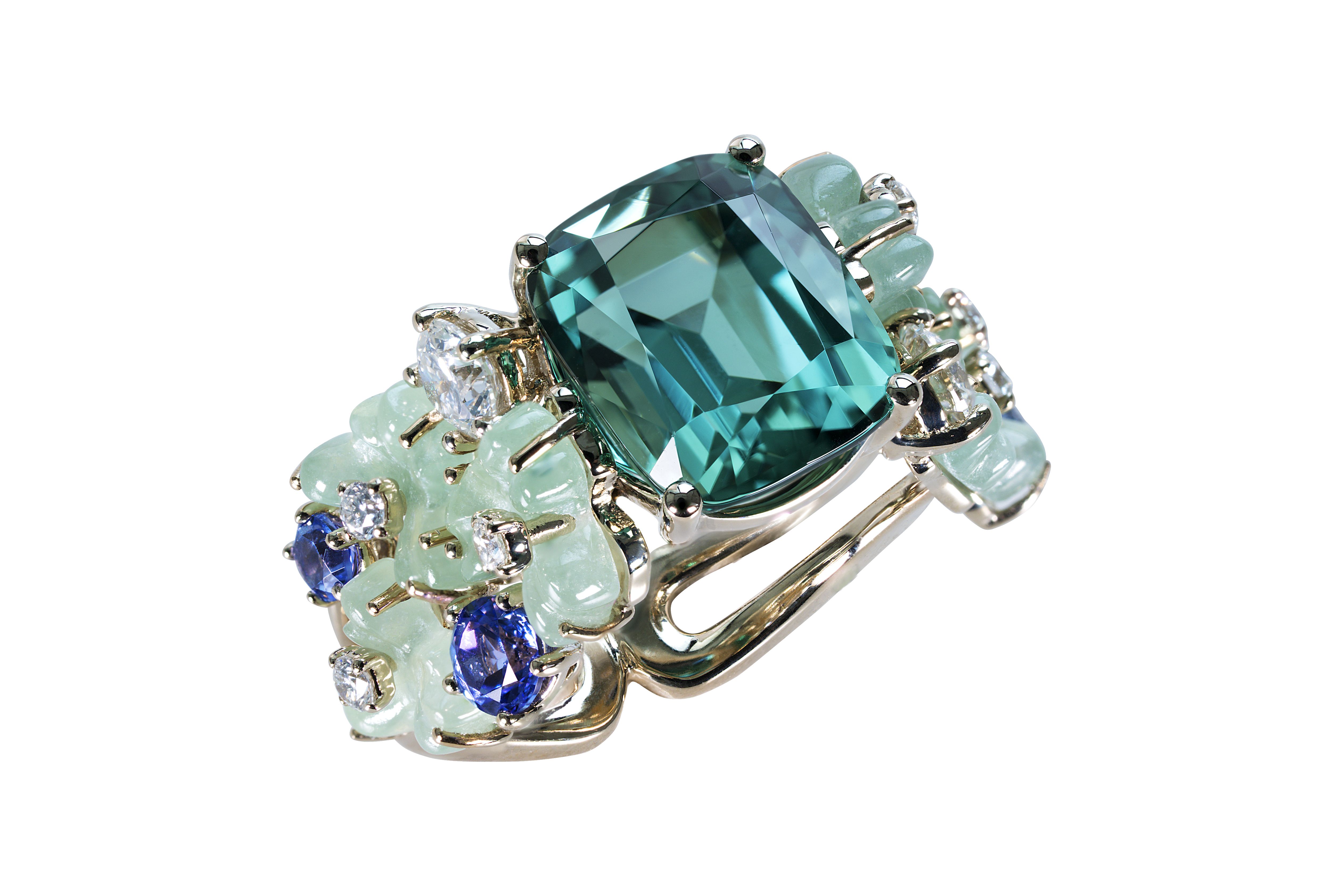  Paradise in Harmony ring from the Portraits of Porcelain collection by Simone Jewels