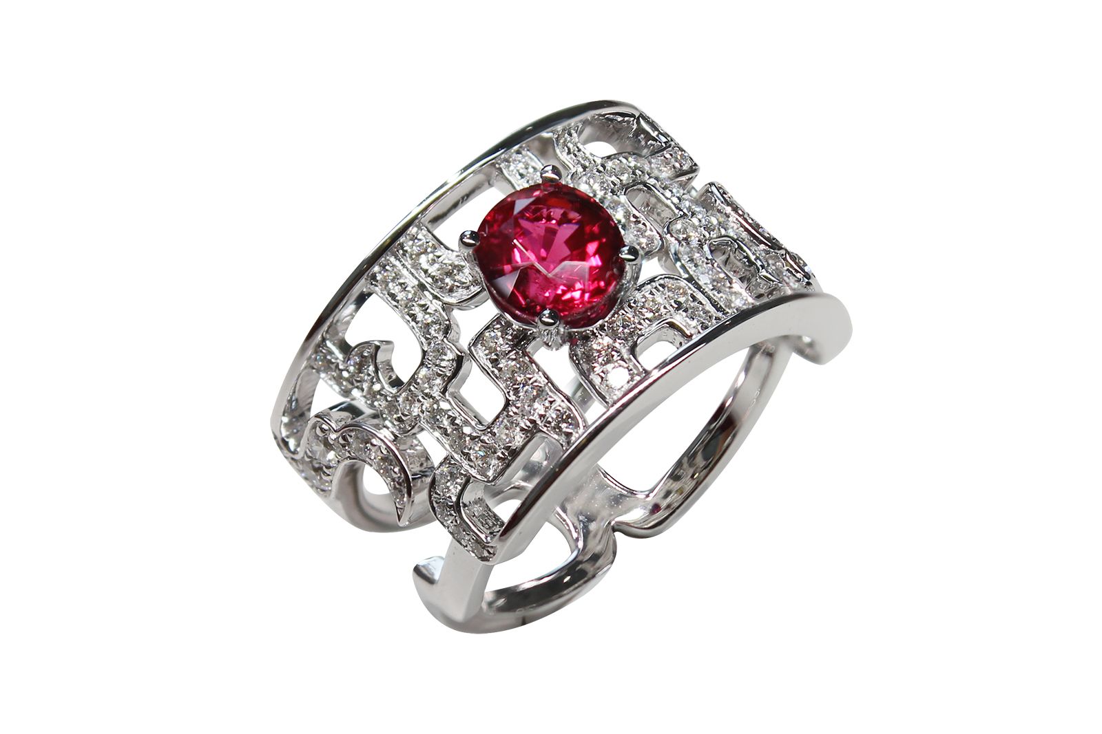  Heavenly Purity ring from the Portraits of Porcelain collection by Simone Jewels
