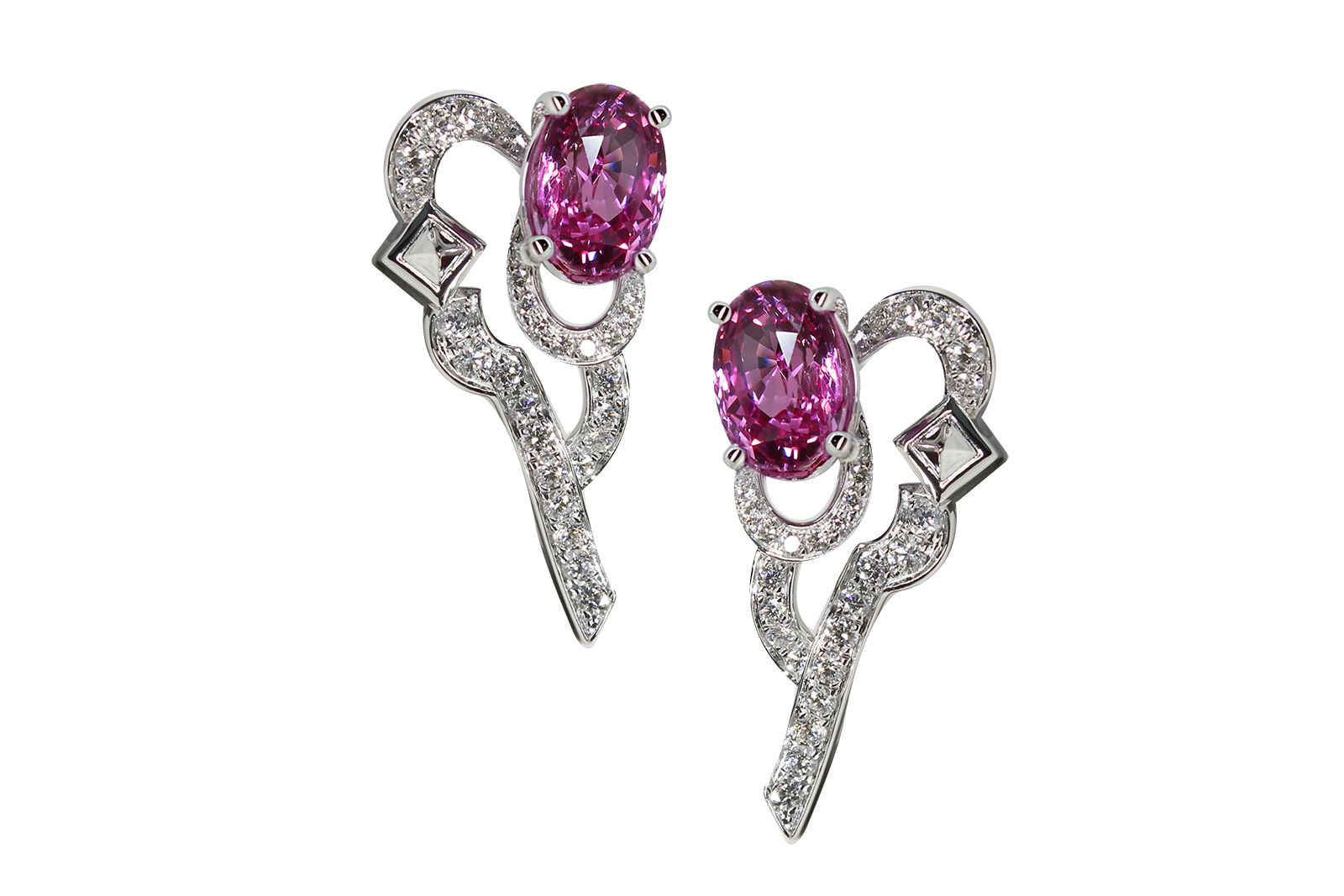  Heavenly Purity earrings from the Portraits of Porcelain collection by Simone Jewels