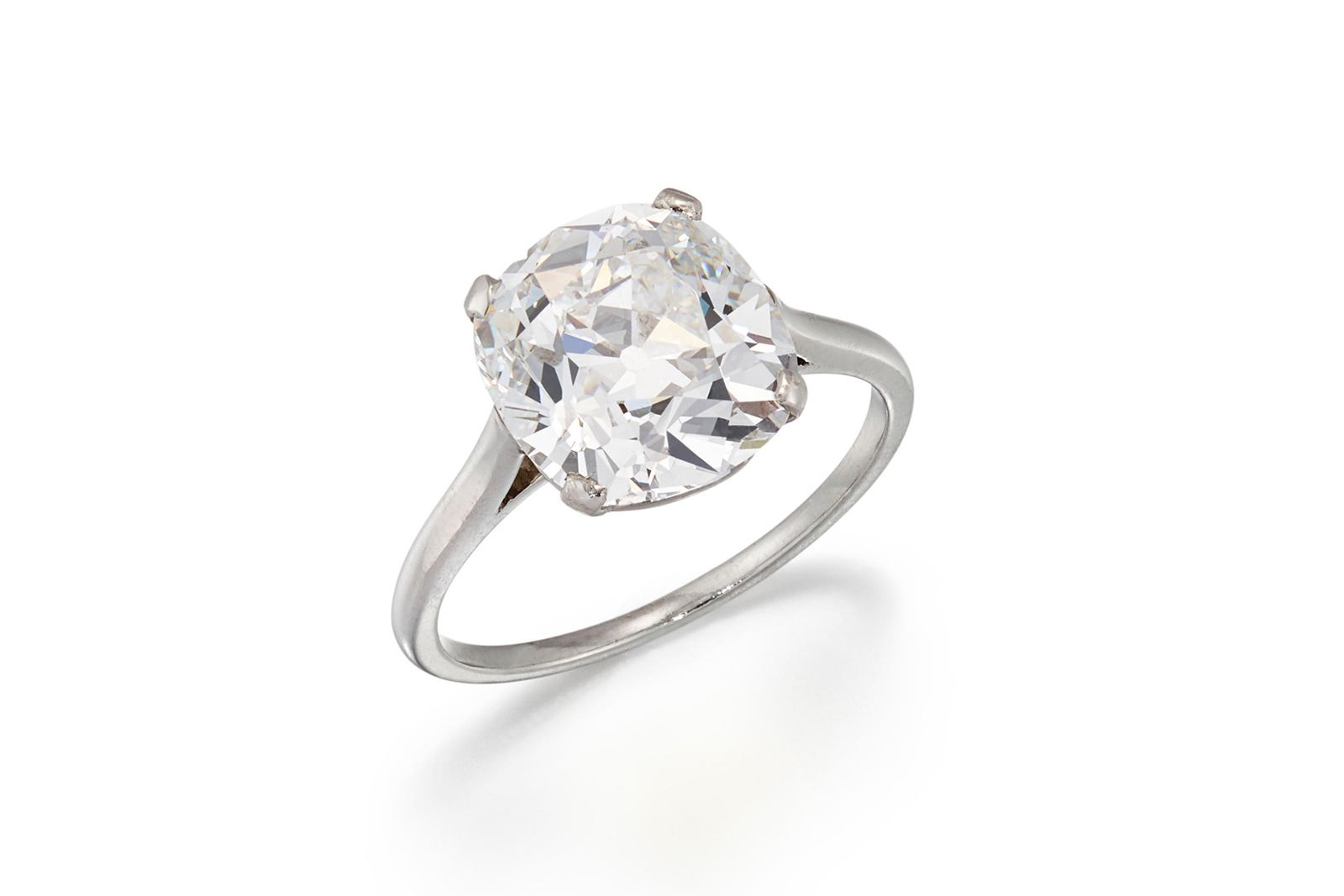  Cartier diamond ring from the mid-1920s with a 4.21 carat solitaire, due to be sold during the Bonhams London Jewels auction