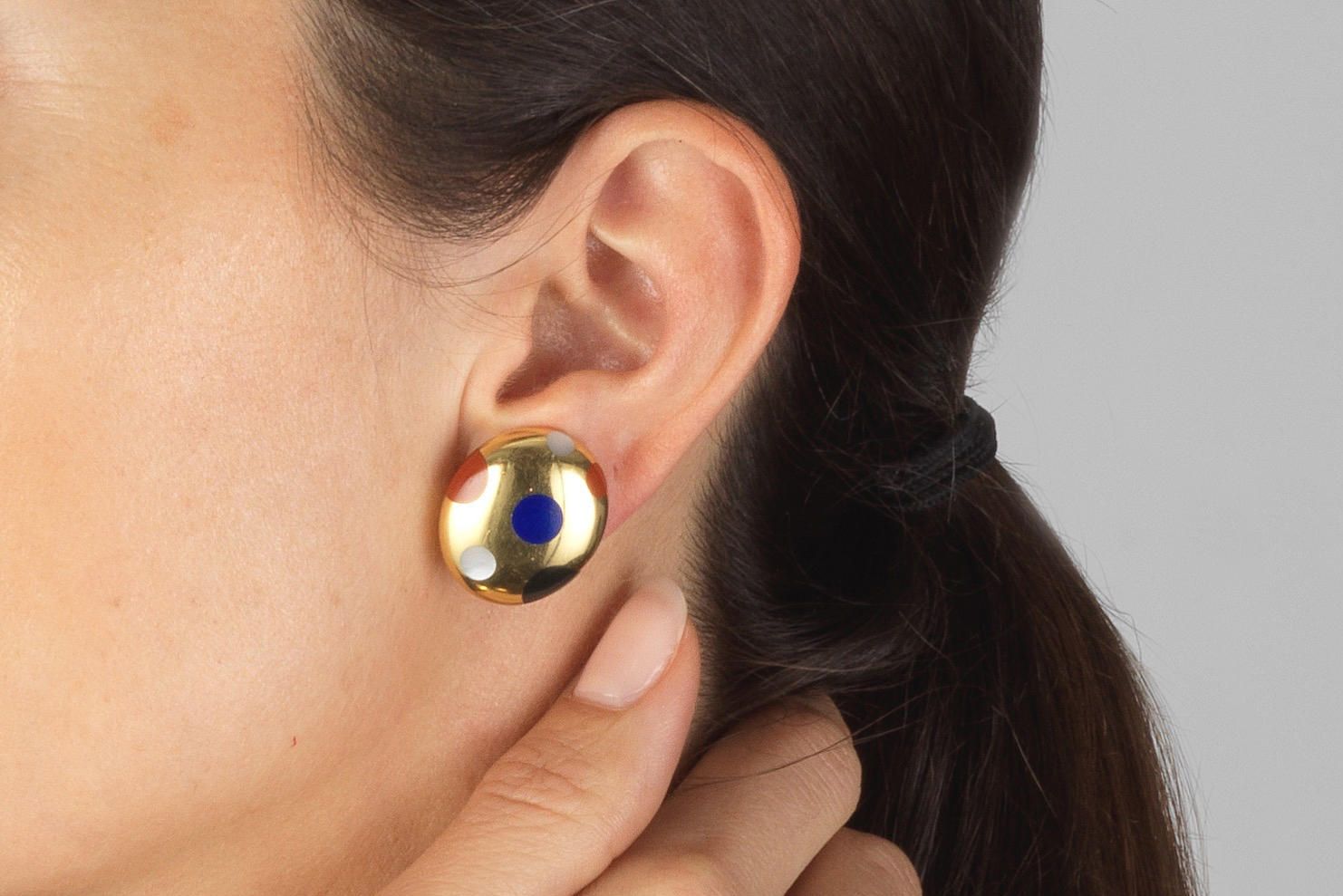  Angela Cummings for Tiffany & Co. gem-set ear clips from the 1980s, due to be sold by Bonhams at its upcoming London Jewels auction