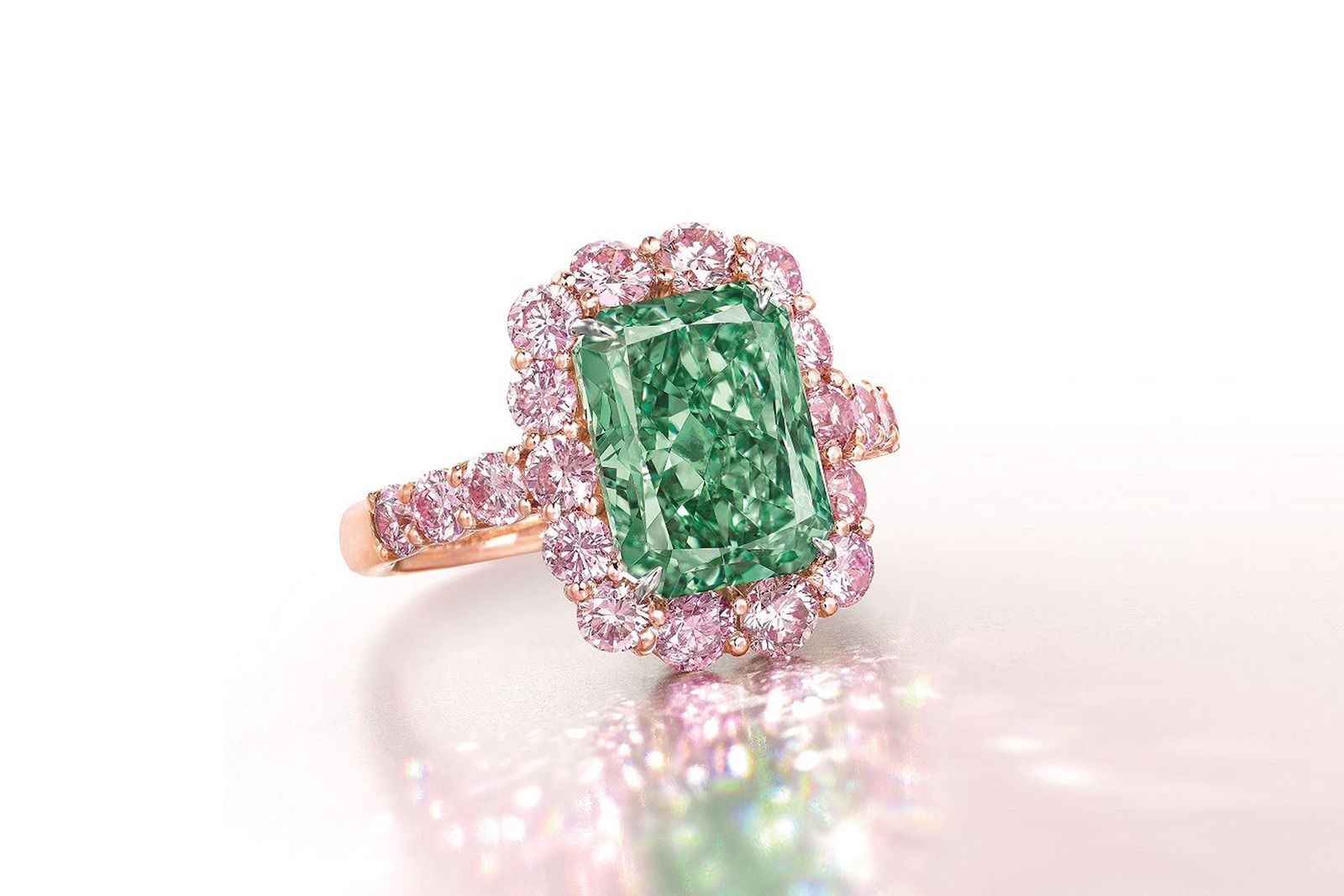  The Aurora Green diamond ring