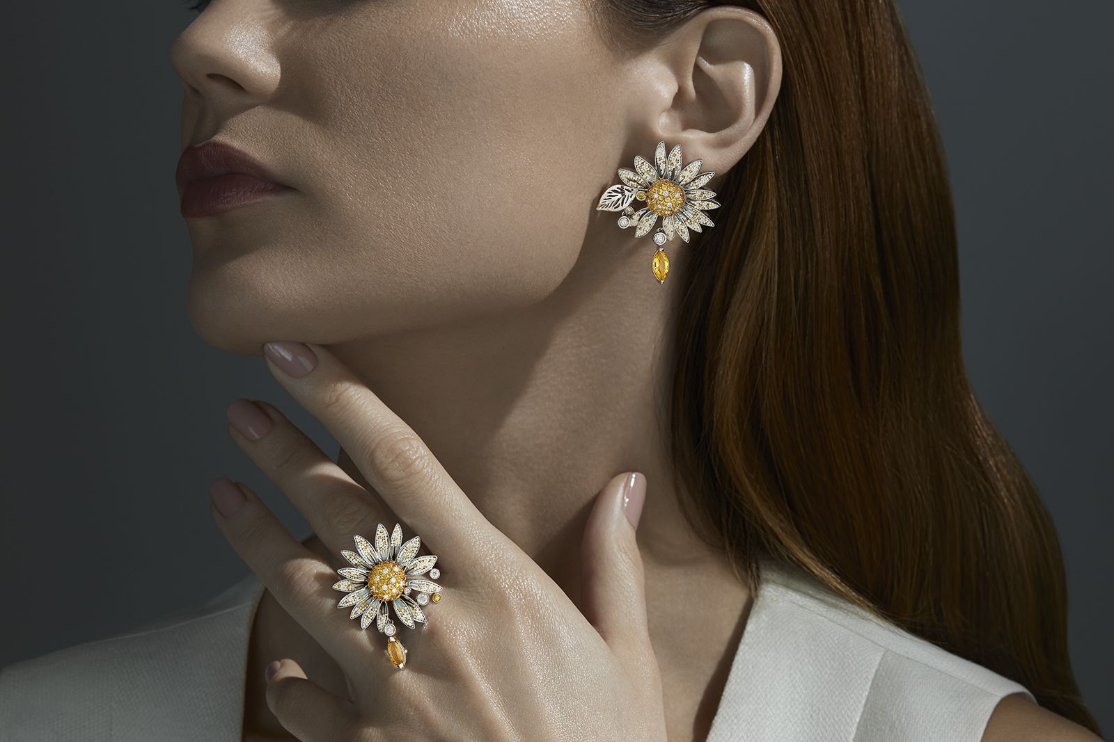  SICIS Daisy White parure
