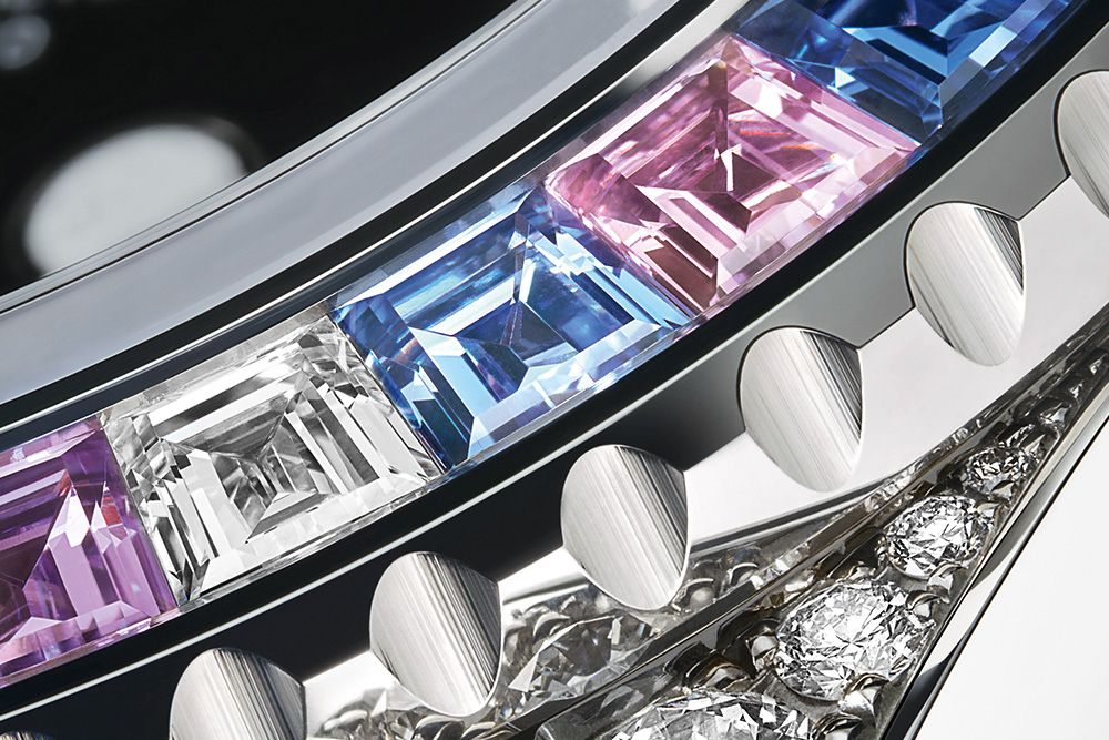  A closer look at the details of the Rolex Oyster Perpetual Yacht-Master 40 mm in white gold 
