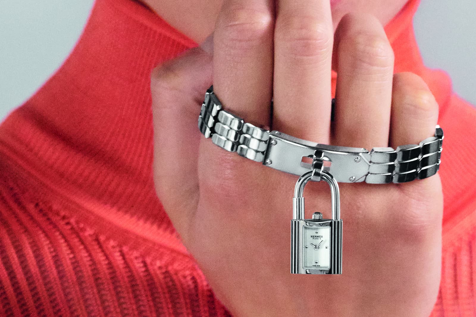  The New Kelly watch by Hermès in stainless steel