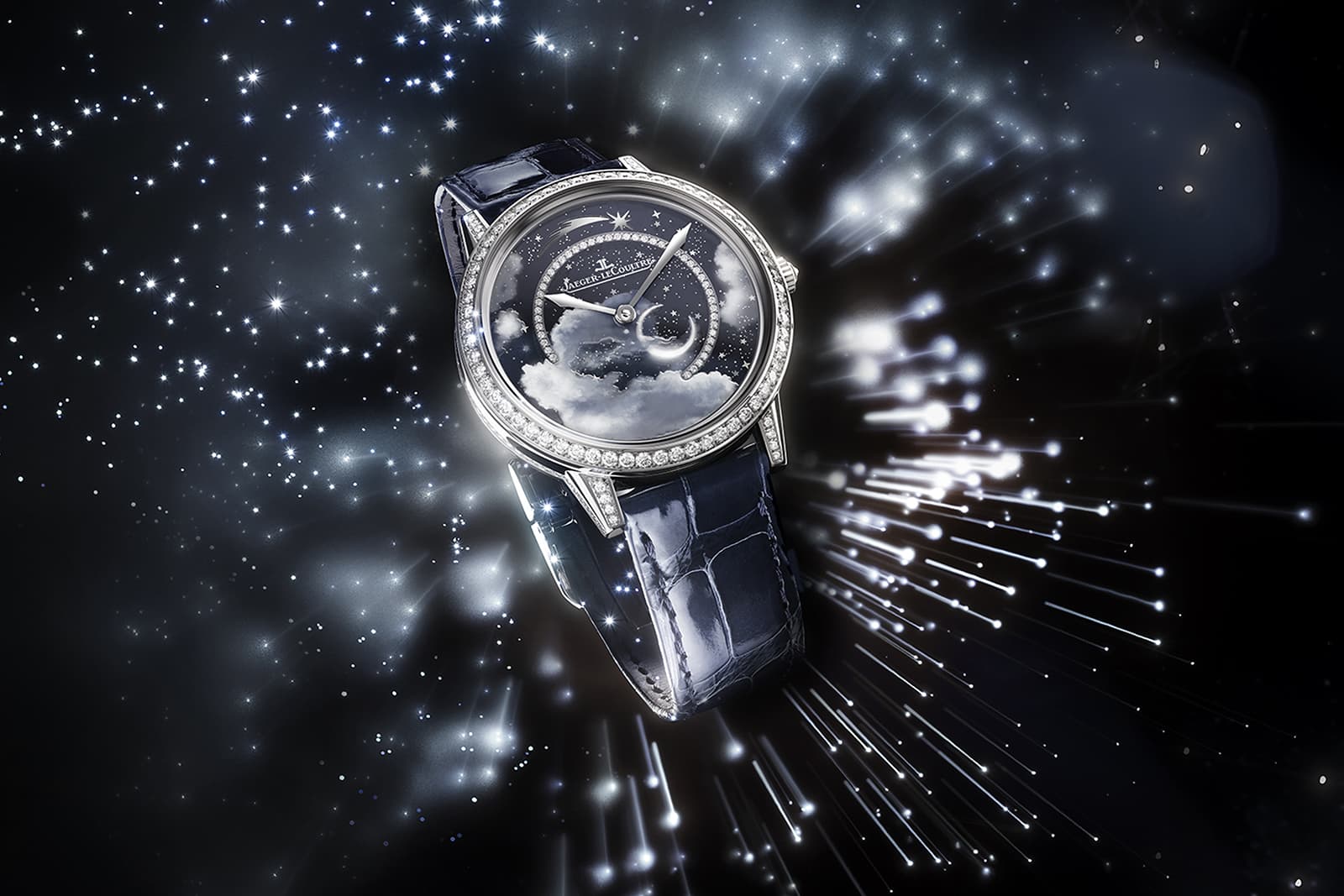 The Jaeger-LeCoultre Rendez-Vous Star watch that's hand-painted to look like the night sky