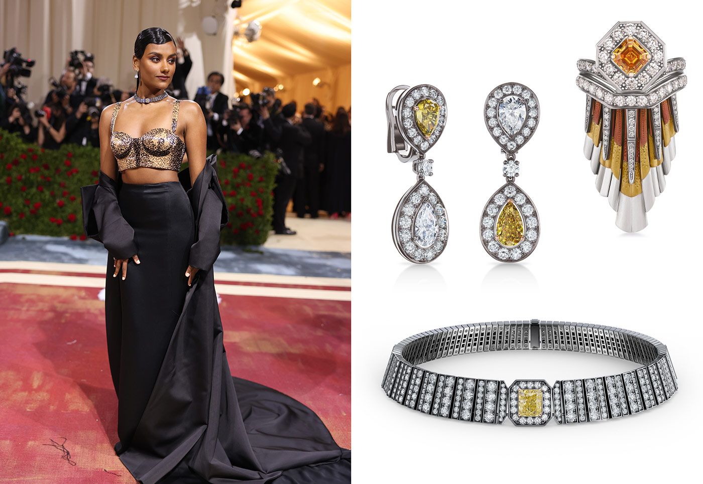 Simone Ashley in De Beers High Jewellery at the Met Gala 2022