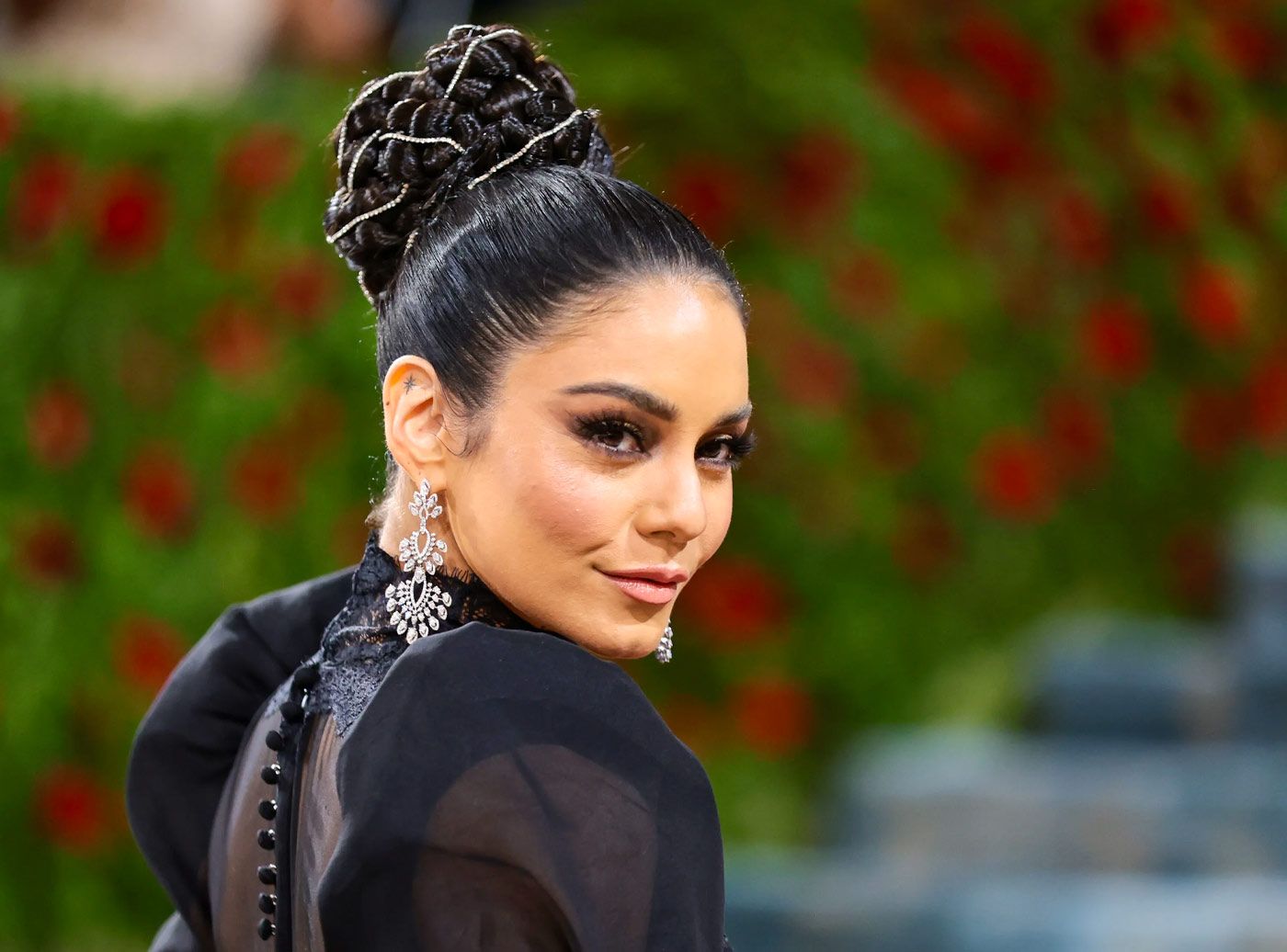  Vanessa Hudgens in a pair of Messika diamond earrings at the Met Gala 2022