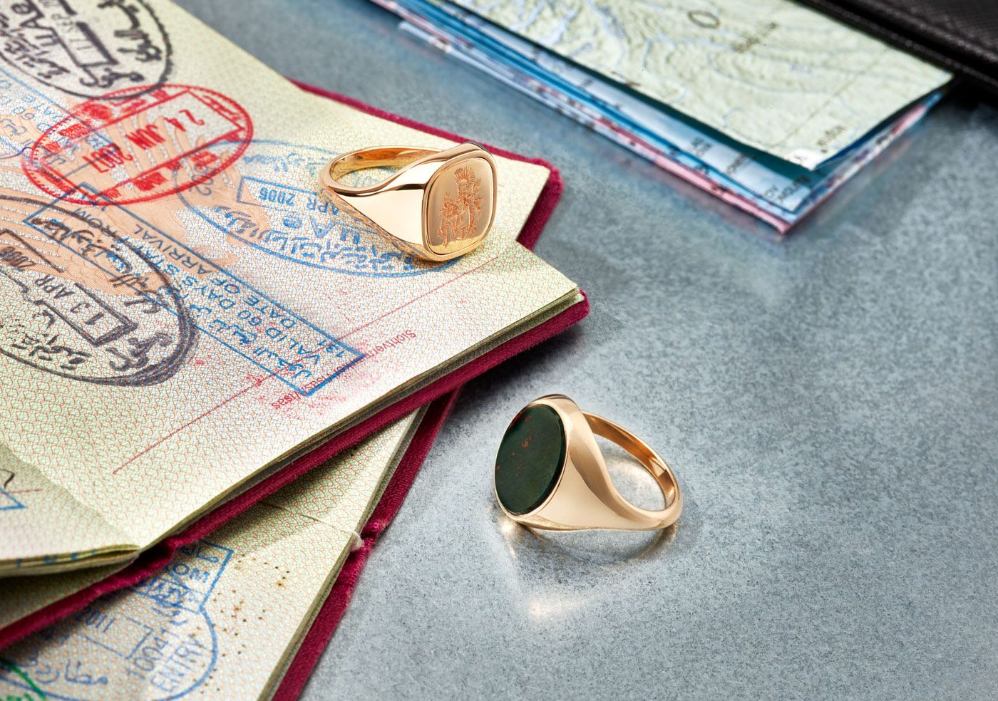 Leo Wittwer mens signet rings