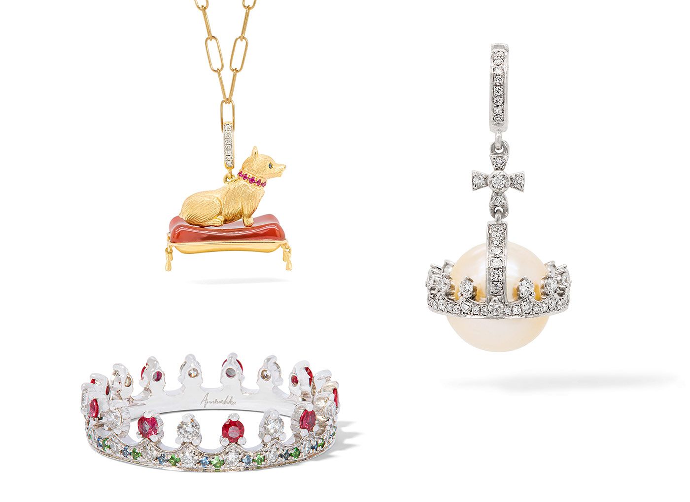 Annoushka Limited Edition Platinum Jubilee charms