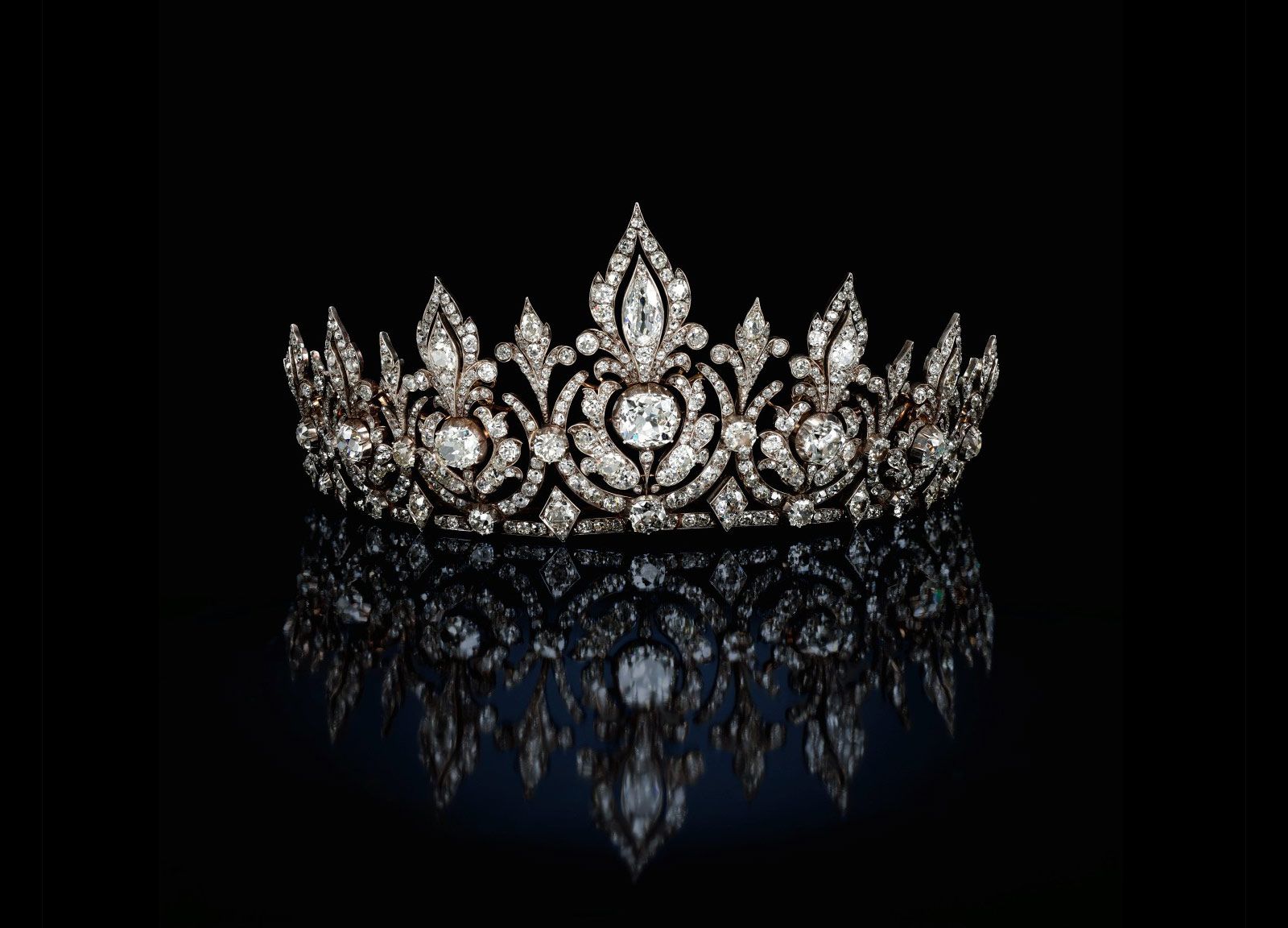 A diamond tiara from the 1880s as sold by Sotheby's