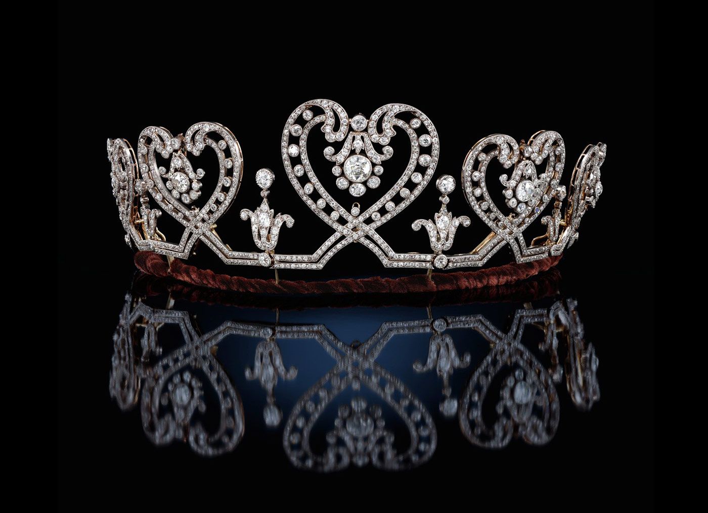 An early 20th century diamond tiara as sold by Sotheby's 