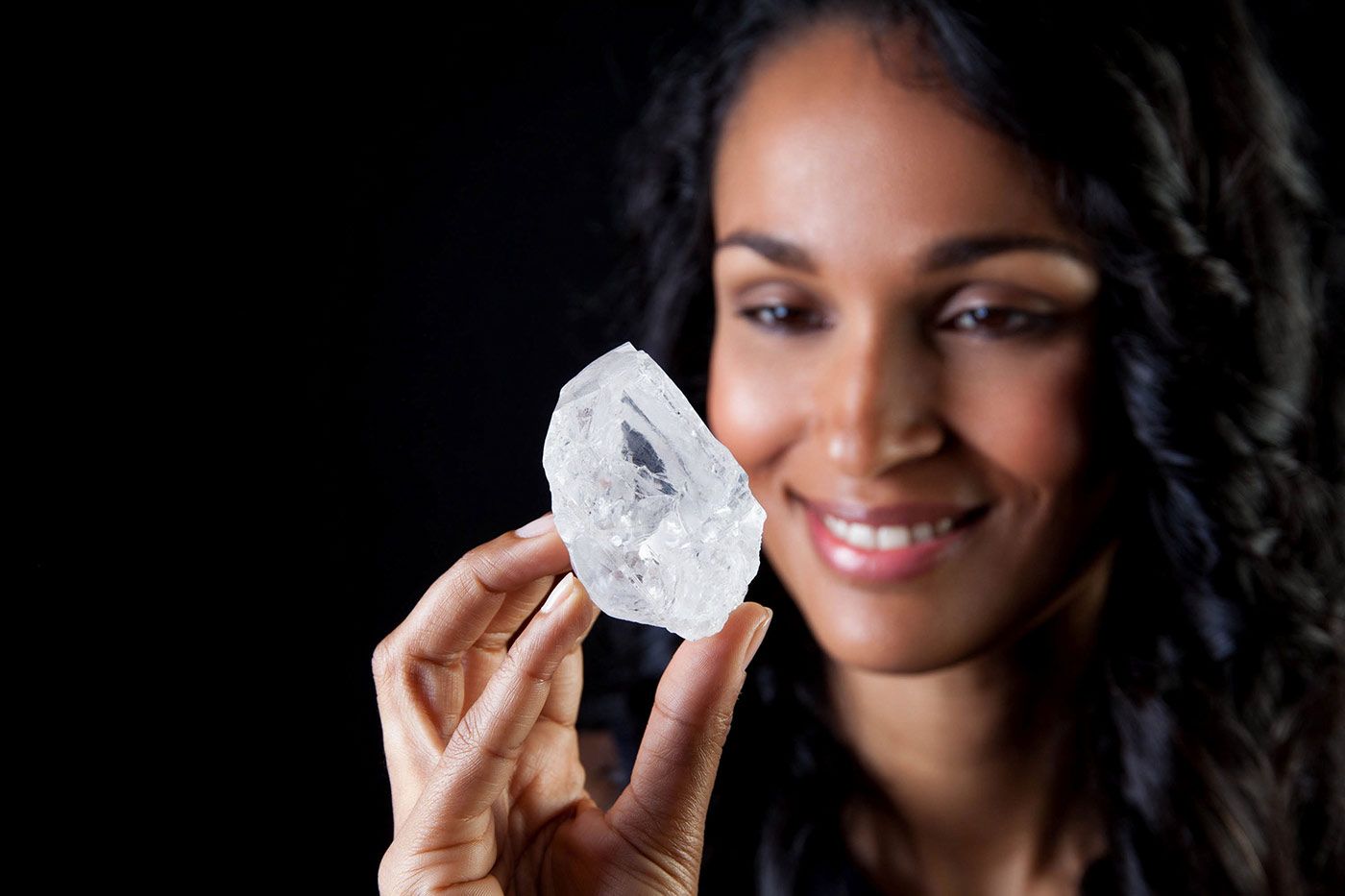 The Lesedi La Rona diamond at 1,109 carats in its rough form