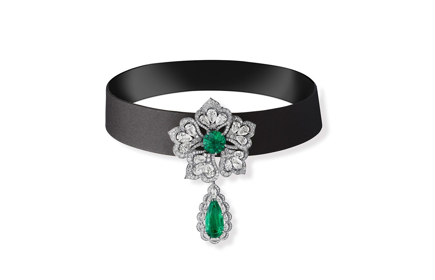 Chopard Loves Cinema emerald and diamond chocker