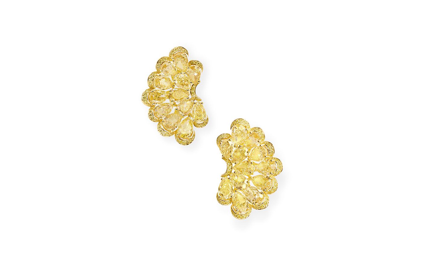  Chopard Loves Cinema yellow diamond earrings