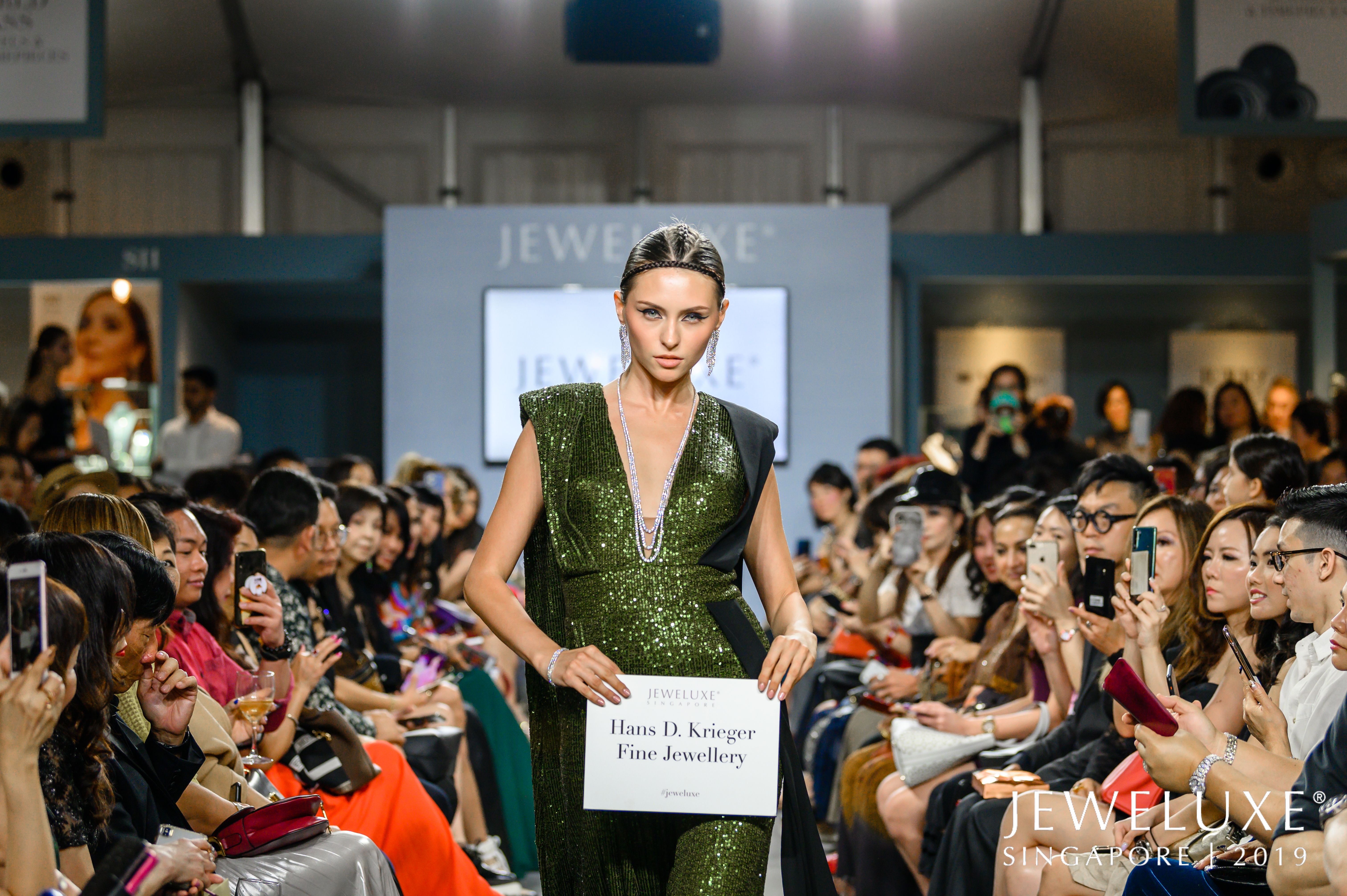  Showcasing Hans D. Krieger jewellery at the JeweLuxe fashion show