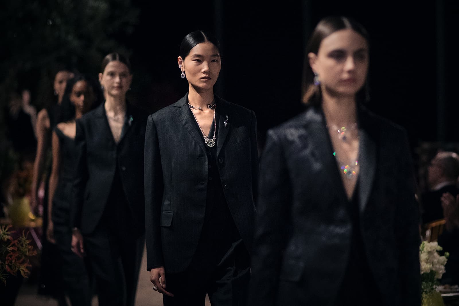  Models walk the catwalk to celebrate the launch of the Dior Print High Jewellery collection